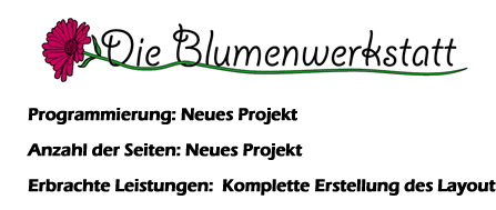  Zur Homepage Die Blumenwerkstatt''