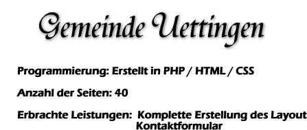  Zur Homepage 'Gemeinde Uettingen'